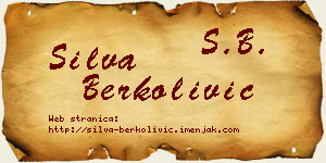 Silva Berkolivić vizit kartica